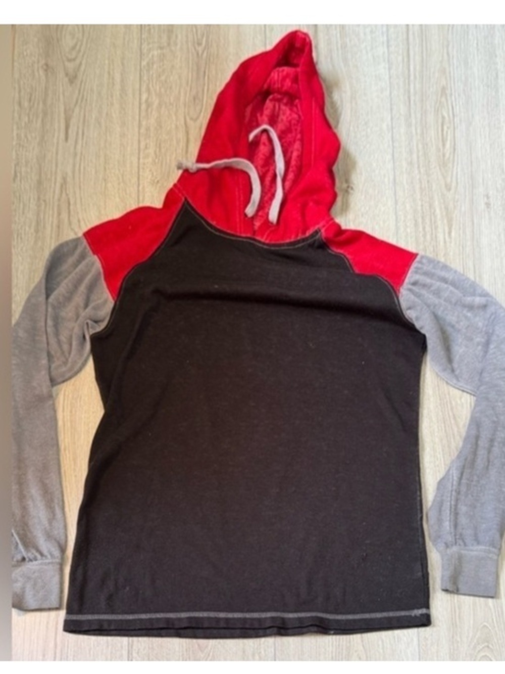 Buckle black red black grey hoodie sweatshirt sweater